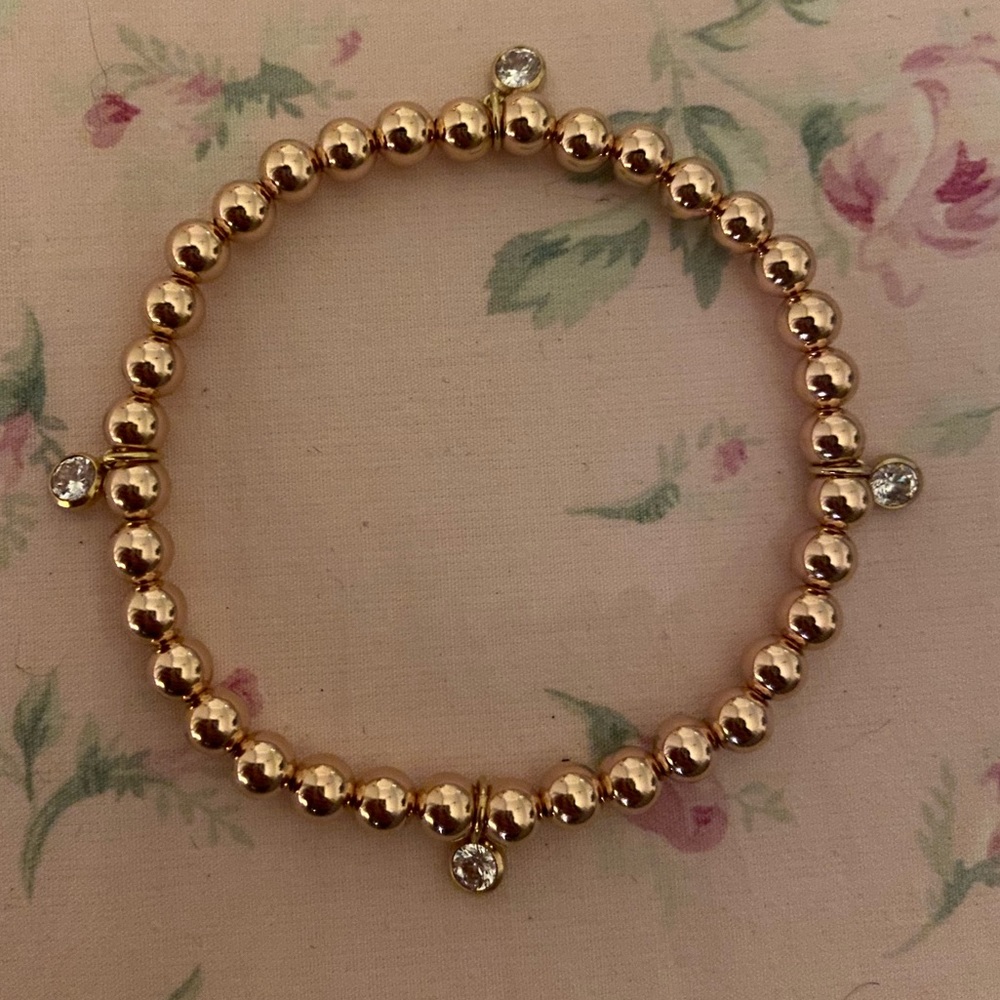 Tear Drop Ball Rose Gold Bracelet 5mm